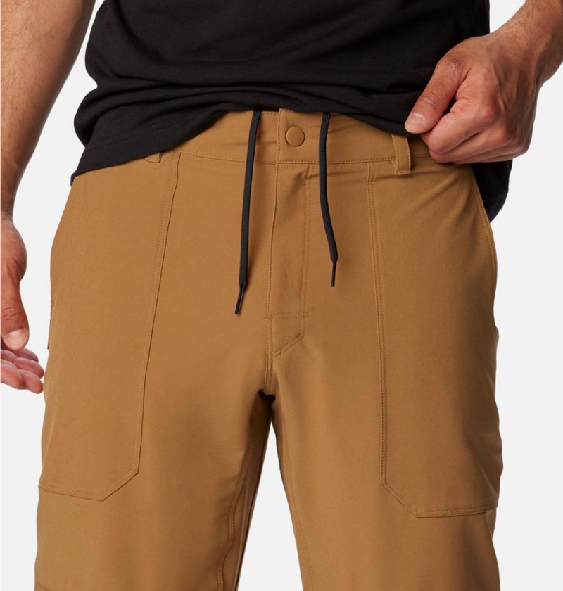 Khaki Men's Columbia Landroamer Utility Pants | 1265-WMXZS