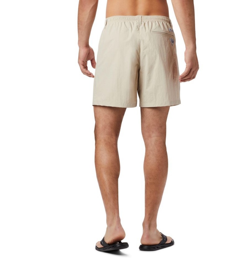 Khaki Men's Columbia PFG Backcast III Water Shorts | 6274-OQDWV