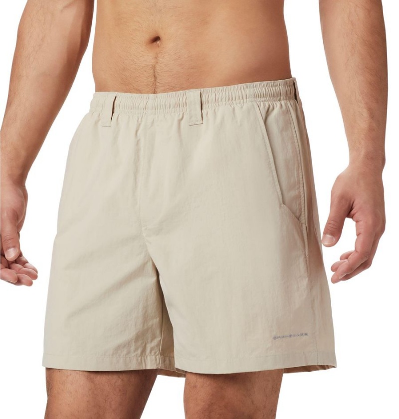 Khaki Men's Columbia PFG Backcast III Water Shorts | 6274-OQDWV