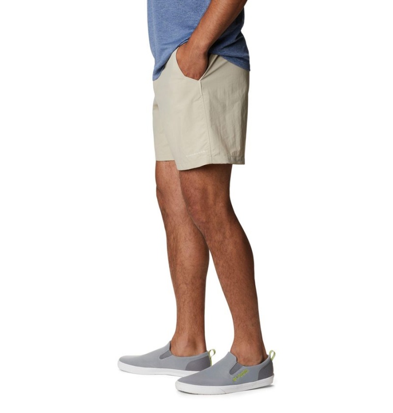 Khaki Men's Columbia PFG Bahama Shorts | 4519-XRCQD