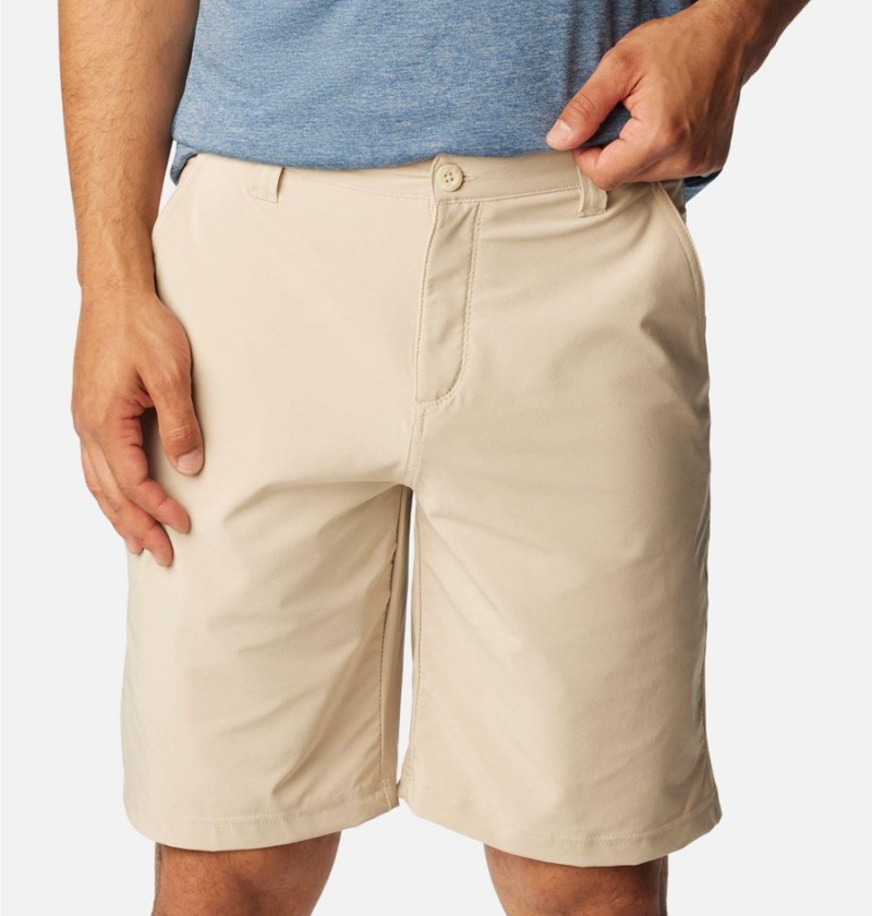 Khaki Men's Columbia PFG Grander Marlin II Offshore Shorts | 0518-XVBJP