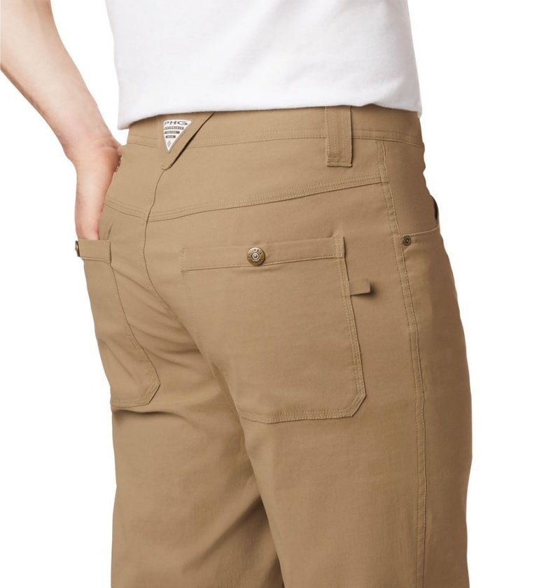 Khaki Men's Columbia PHG Bucktail Pants | 3416-XYZBG