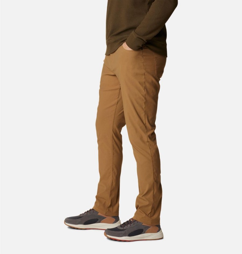 Khaki Men's Columbia Royce Range Pants | 3146-FXYOM