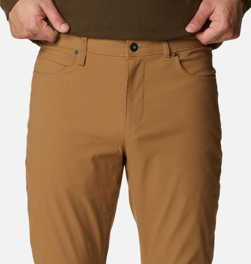 Khaki Men's Columbia Royce Range Pants | 3146-FXYOM