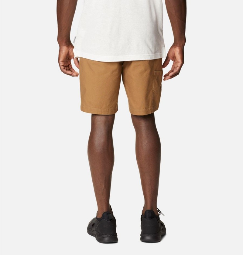 Khaki Men's Columbia Rugged Ridge II Outdoor Shorts | 9658-LXGDK