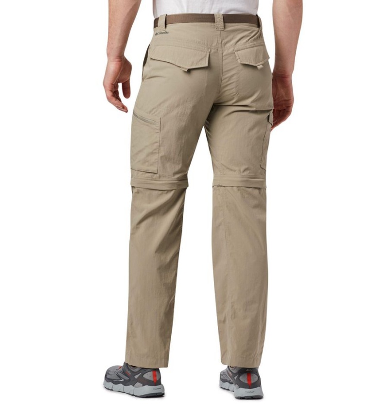 Khaki Men's Columbia Silver Ridge Convertible Pants | 6324-BUZSH