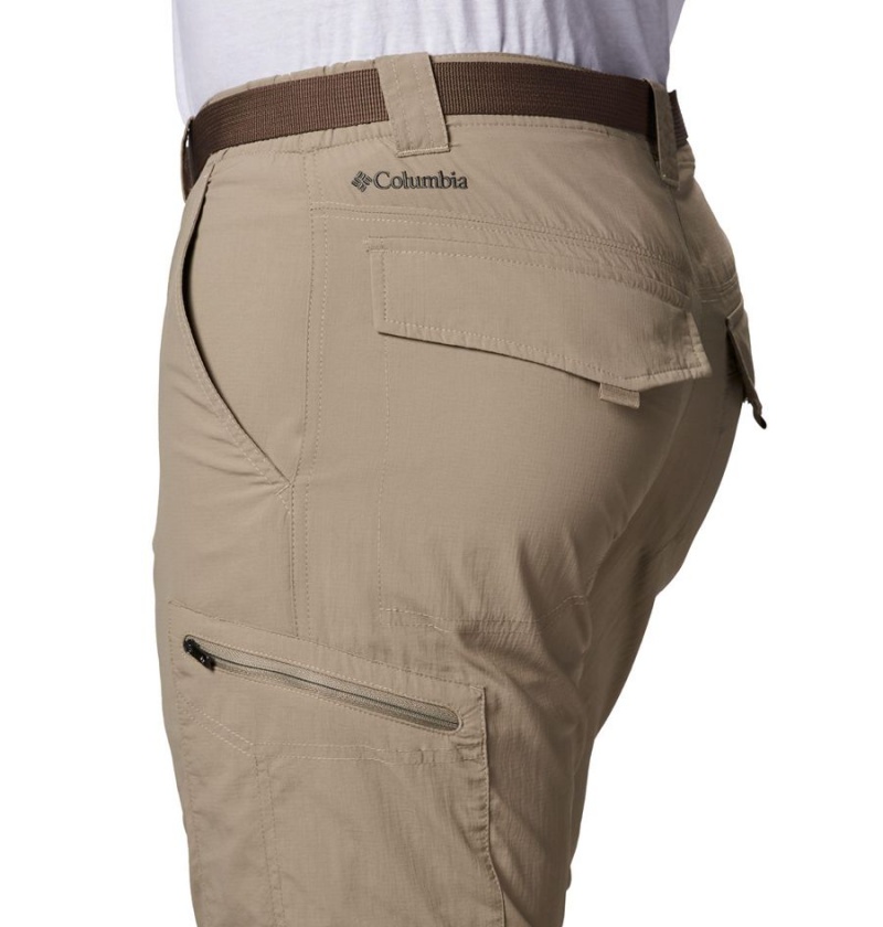 Khaki Men's Columbia Silver Ridge Convertible Pants | 6324-BUZSH