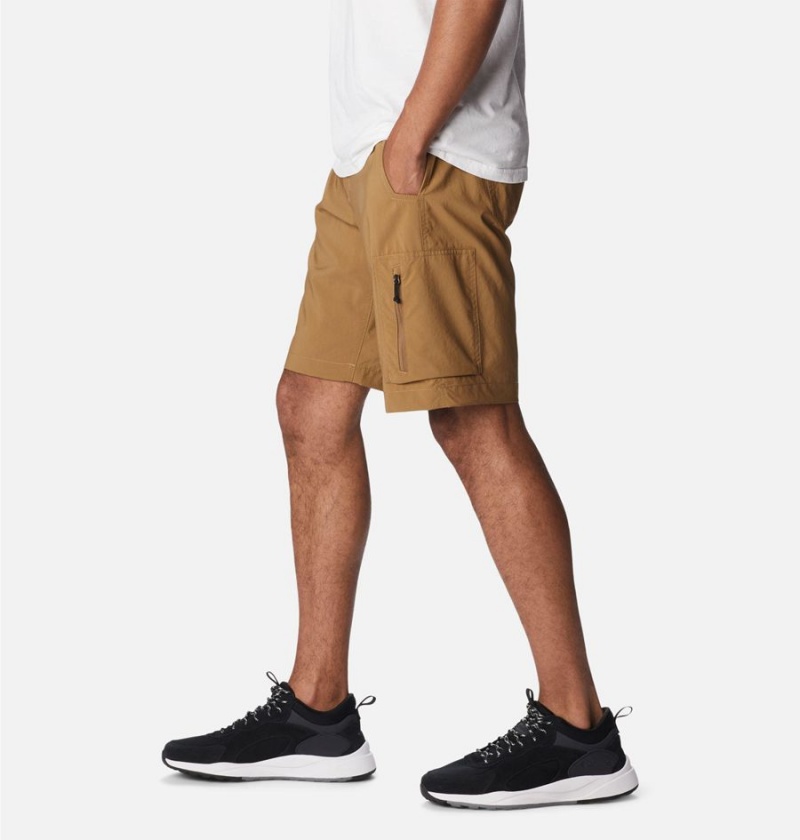 Khaki Men's Columbia Silver Ridge Utility Cargo Shorts | 9261-TIJNE