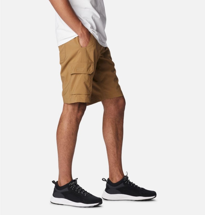 Khaki Men's Columbia Silver Ridge Utility Cargo Shorts | 9261-TIJNE