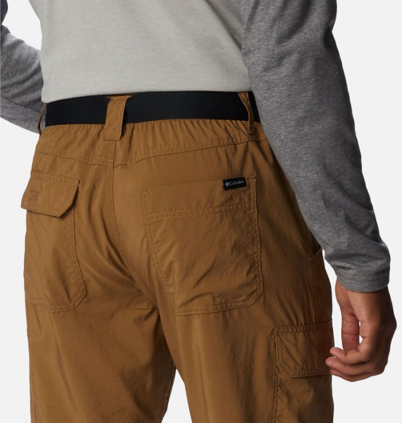 Khaki Men's Columbia Silver Ridge Utility Pants | 0285-ICMZA