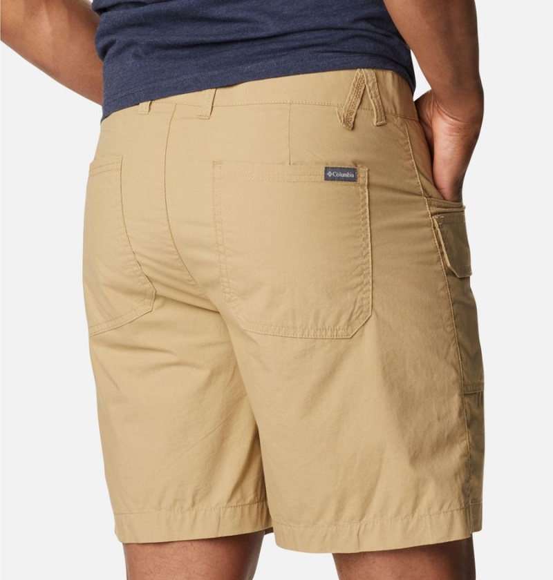 Khaki Men's Columbia Washed Out Cargo Shorts | 6752-WOGZA