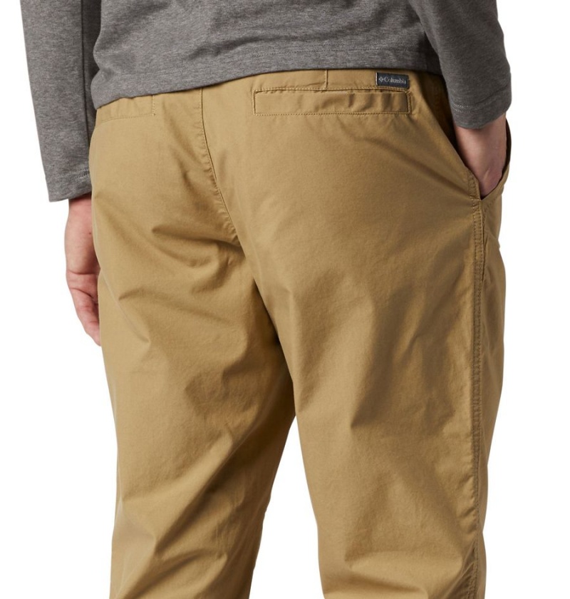 Khaki Men's Columbia Washed Out Pants | 1675-YSQIU