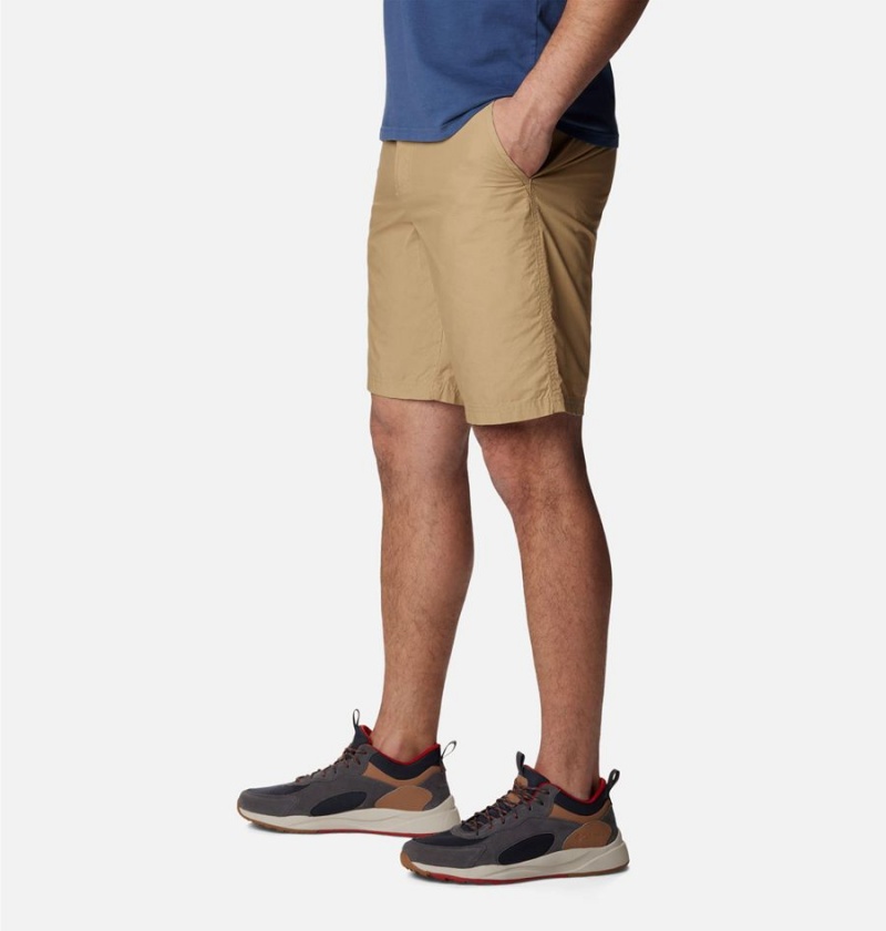 Khaki Men's Columbia Washed Out Shorts | 4930-VHLWN