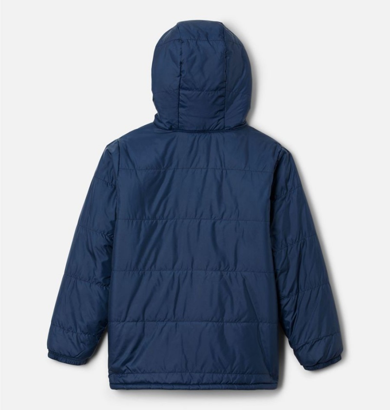 Navy Kids' Columbia Big Fir Reversible Jacket | 6853-WTNRC