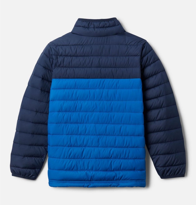 Navy Kids' Columbia Powder Lite Jacket | 9526-DNXBM