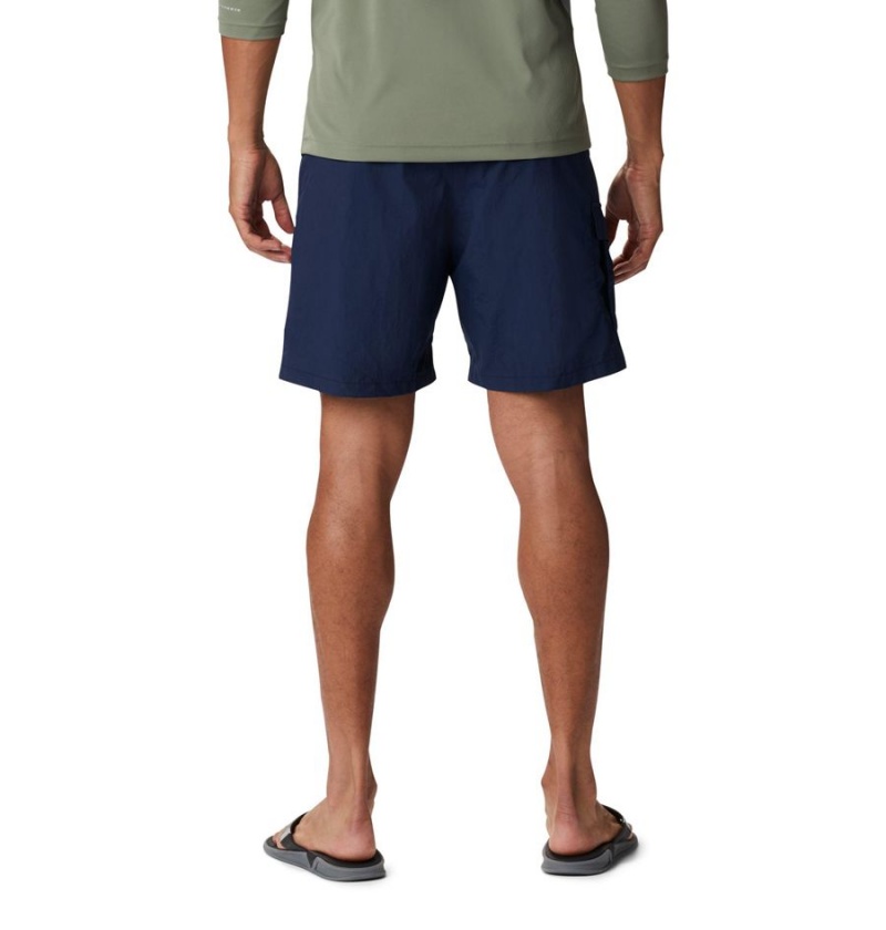 Navy Men's Columbia PFG Bahama Shorts | 7534-YTPAD