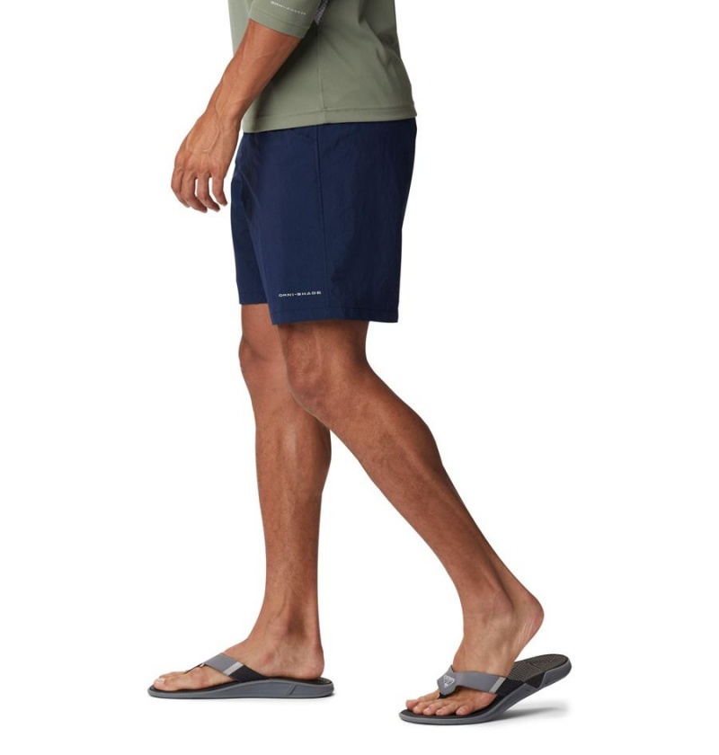 Navy Men's Columbia PFG Bahama Shorts | 7534-YTPAD