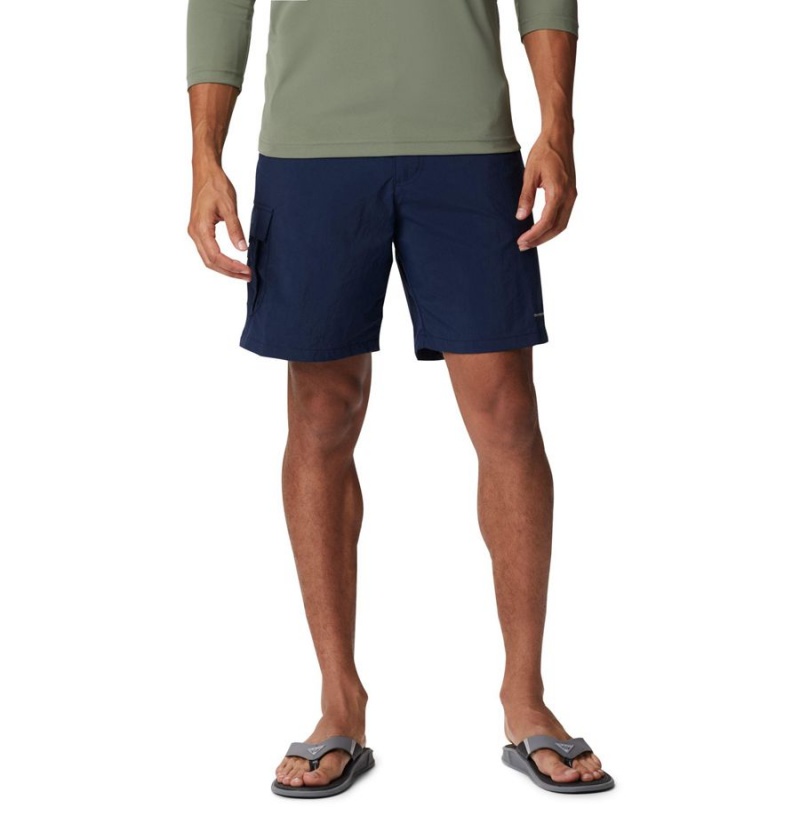 Navy Men\'s Columbia PFG Bahama Shorts | 7534-YTPAD