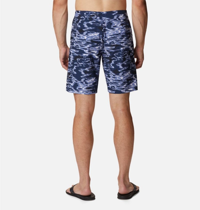 Navy Men's Columbia PFG Offshore II Board Shorts | 1607-NGQUZ