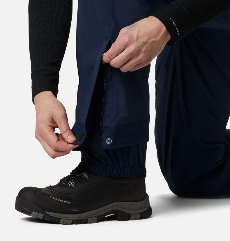 Navy Men's Columbia Powder Stash Ski Pants | 1492-QRFAC