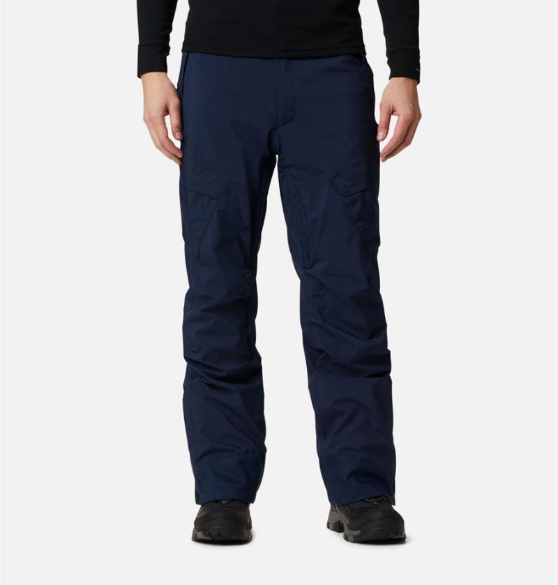 Navy Men\'s Columbia Powder Stash Ski Pants | 1492-QRFAC