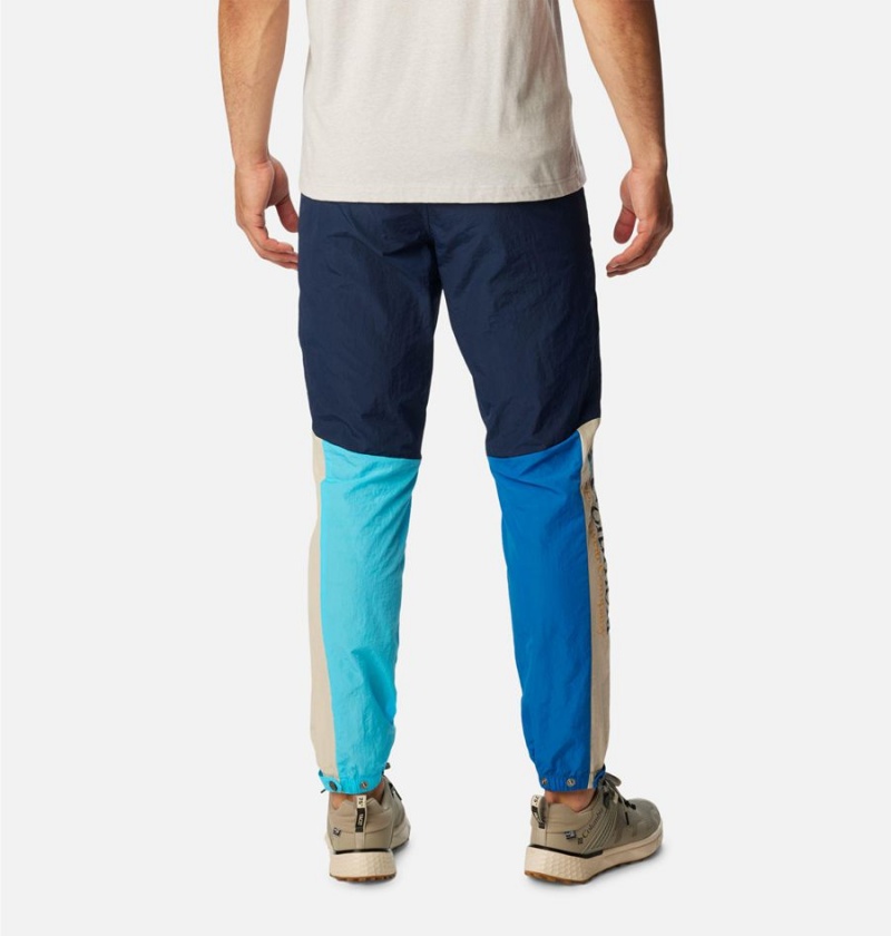 Navy Men's Columbia Riptide Retro Pants | 5960-KWTJH