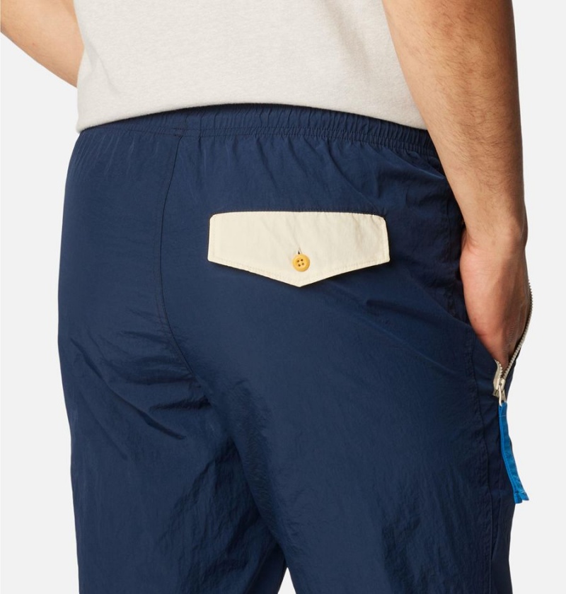 Navy Men's Columbia Riptide Retro Pants | 5960-KWTJH