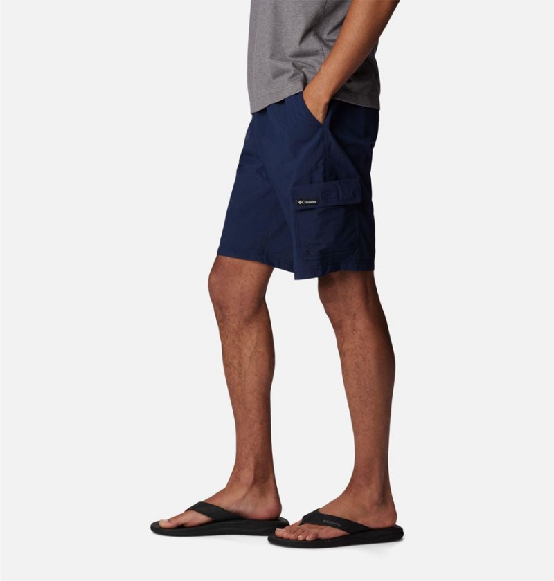 Navy Men's Columbia Summerdry Brief Shorts | 5162-JRZQF