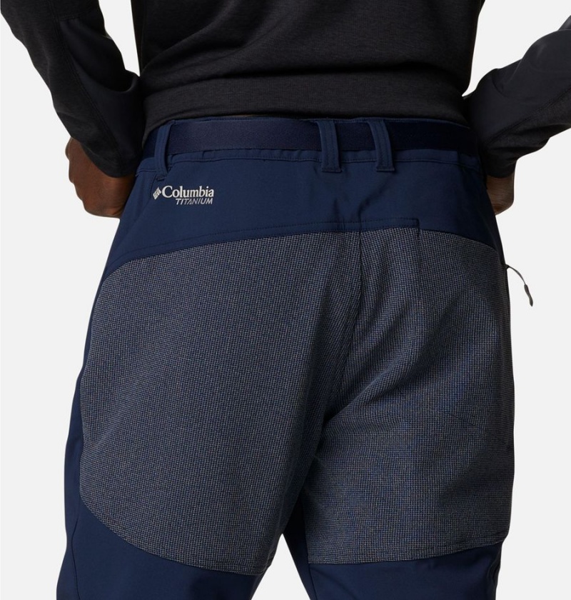 Navy Men's Columbia Titan Ridge II Pants | 2436-FTWQE