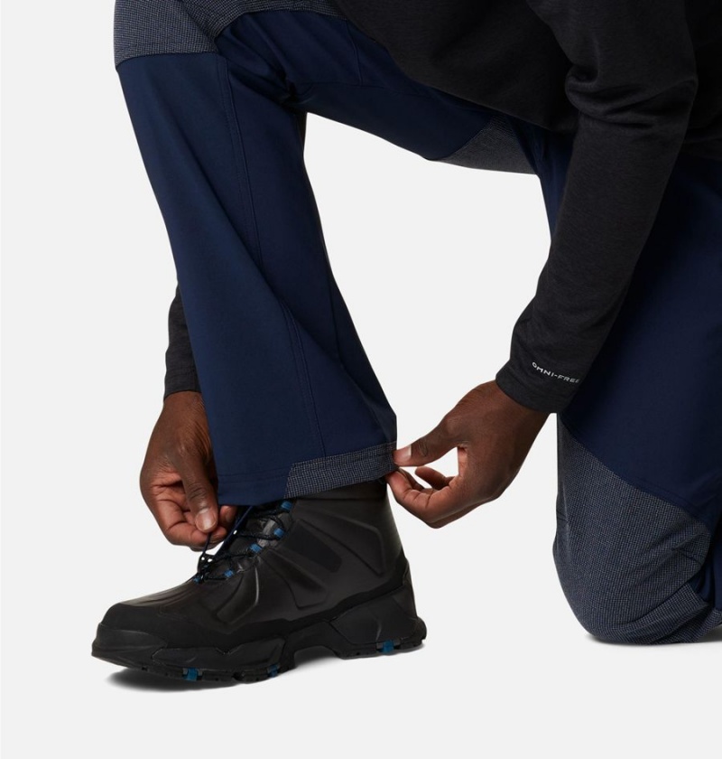 Navy Men's Columbia Titan Ridge II Pants | 2436-FTWQE