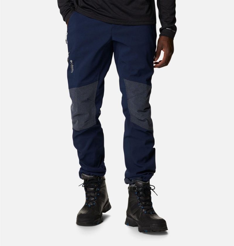 Navy Men's Columbia Titan Ridge II Pants | 2436-FTWQE