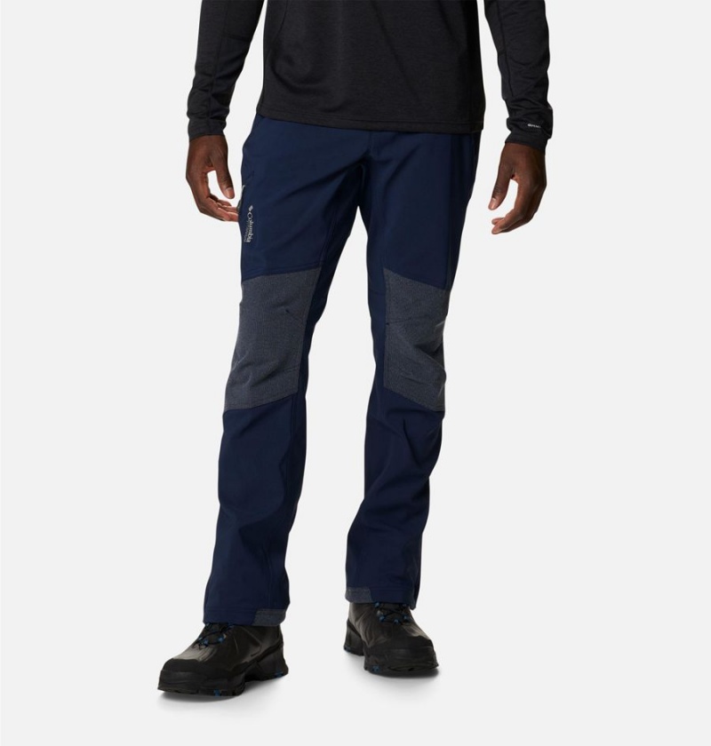 Navy Men\'s Columbia Titan Ridge II Pants | 2436-FTWQE