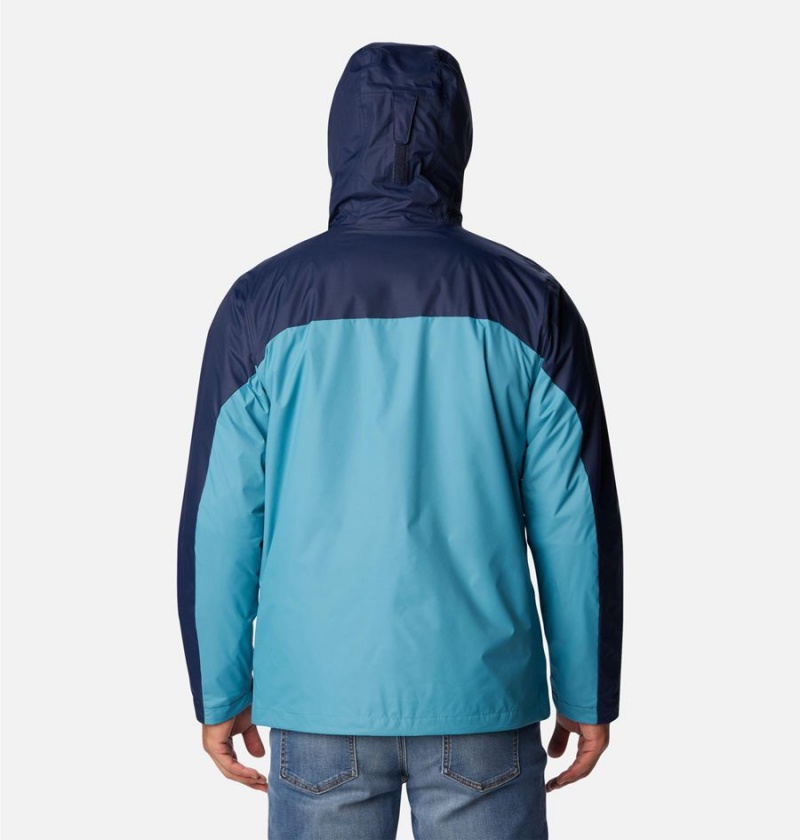 Navy Men's Columbia Tunnel Falls Interchange 3 In 1 Jackets | 9618-FNDOB