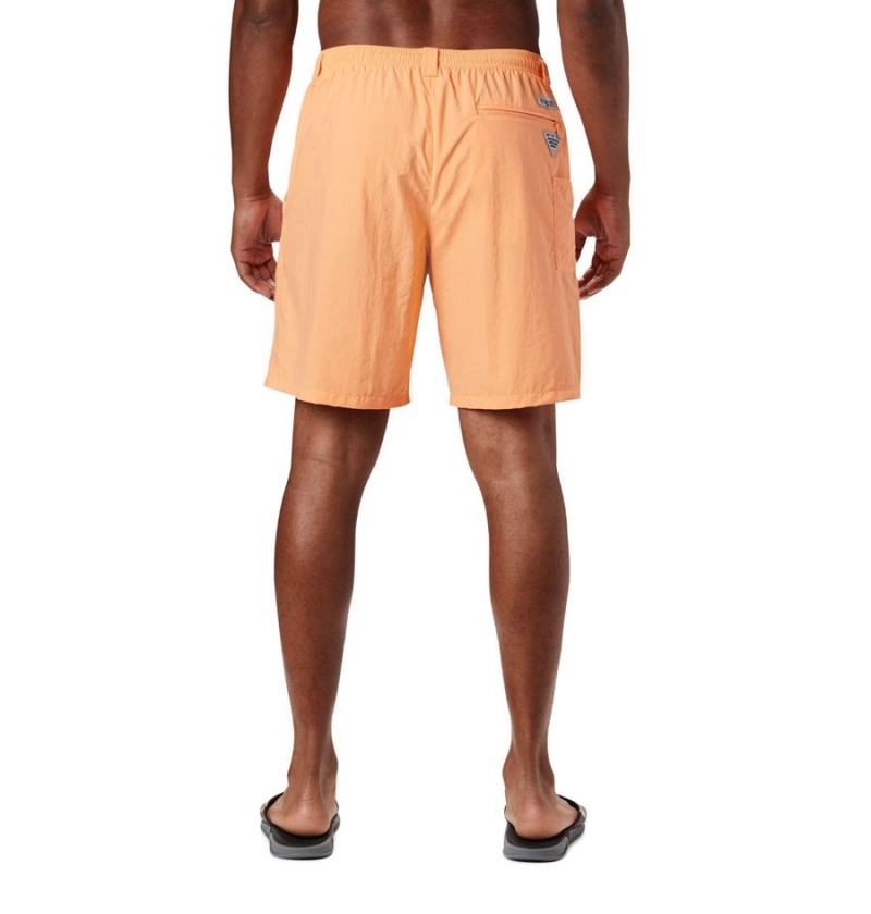 Orange Men's Columbia PFG Backcast III Water Shorts | 4982-DLJBN