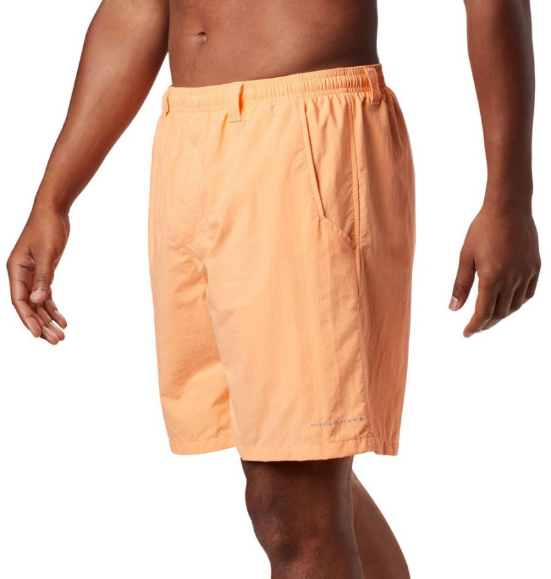 Orange Men's Columbia PFG Backcast III Water Shorts | 4982-DLJBN