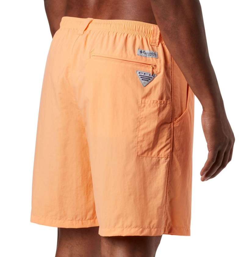 Orange Men's Columbia PFG Backcast III Water Shorts | 4982-DLJBN