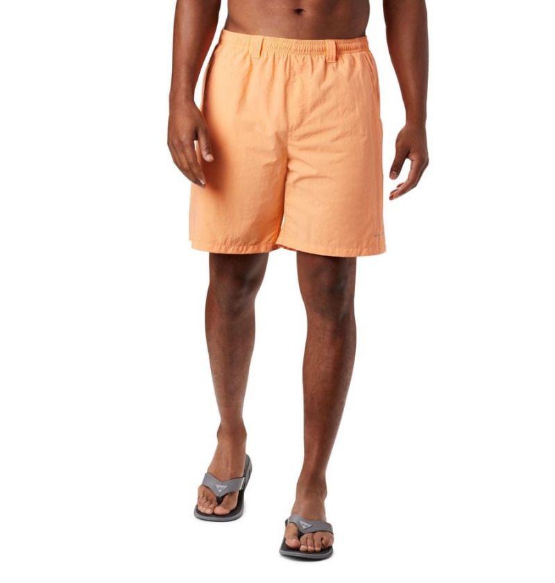 Orange Men\'s Columbia PFG Backcast III Water Shorts | 4982-DLJBN