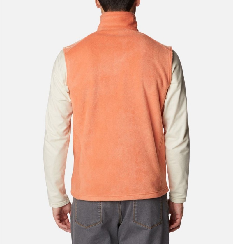 Orange Men's Columbia Steens Mountain Fleece Vest | 8713-SEUHA