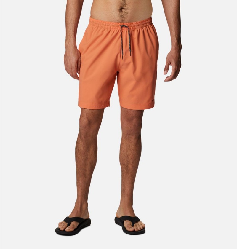 Orange Men\'s Columbia Summertide Stretch Shorts | 4932-WYLIR