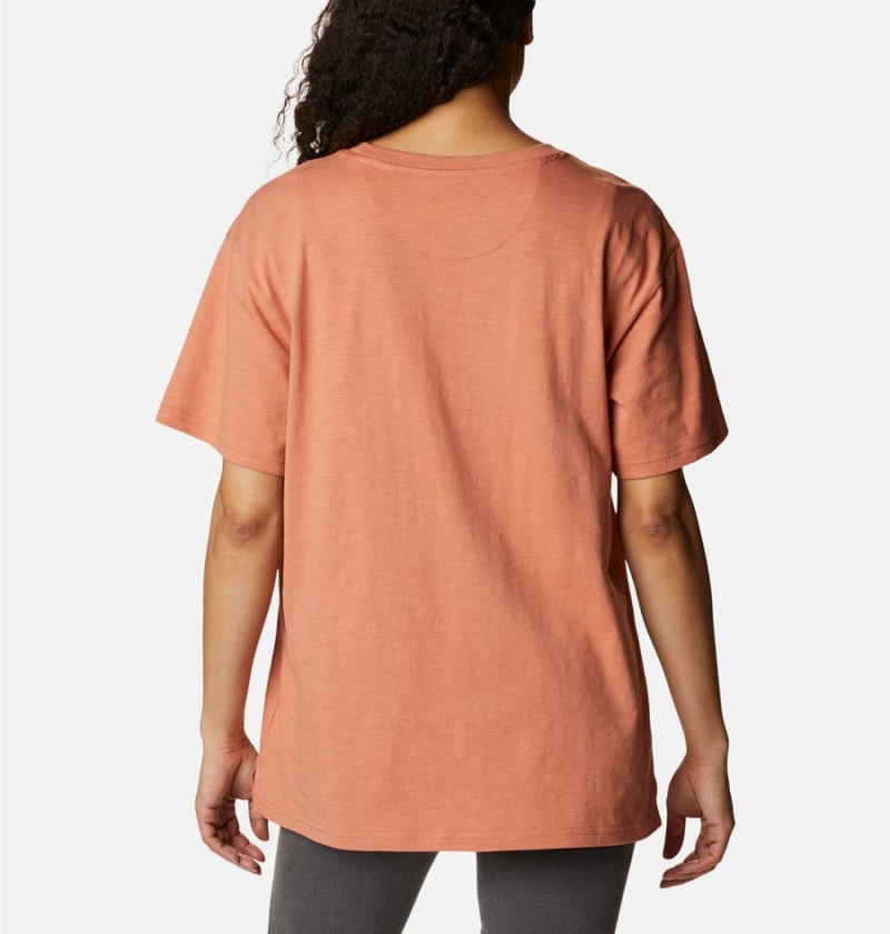 Orange Women's Columbia Break It Down T-Shirt | 6583-XYLPW