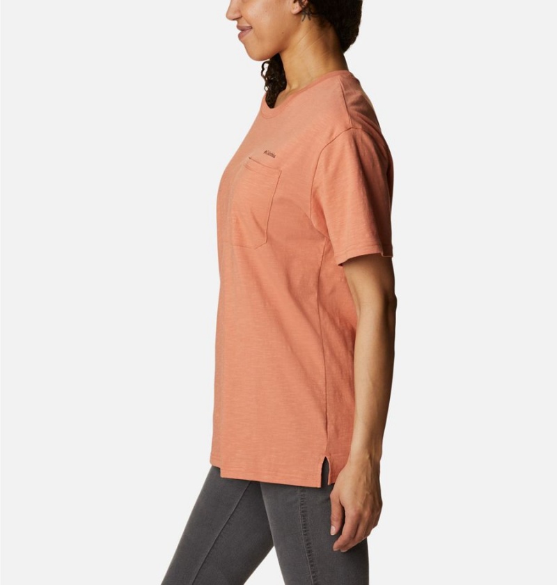 Orange Women's Columbia Break It Down T-Shirt | 6583-XYLPW