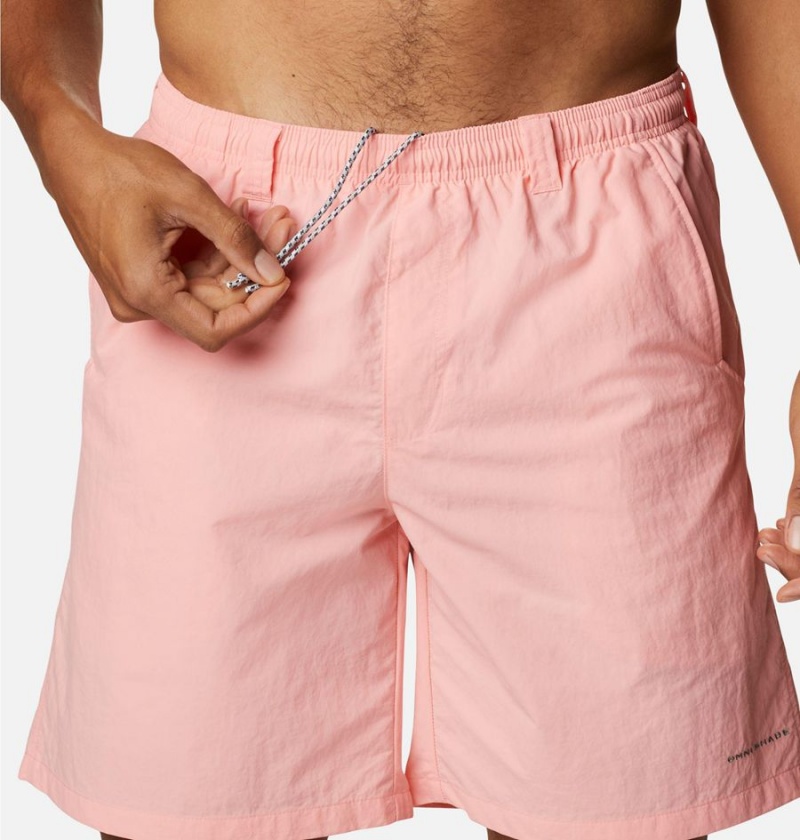 Pink Men's Columbia PFG Backcast III Water Shorts | 6489-JYDXC