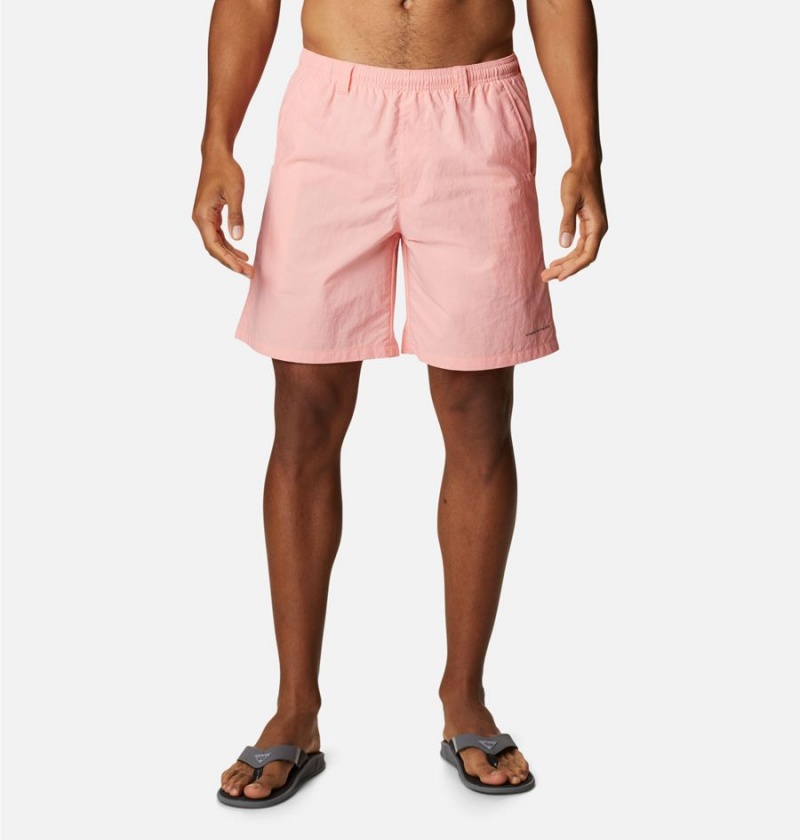 Pink Men\'s Columbia PFG Backcast III Water Shorts | 6489-JYDXC