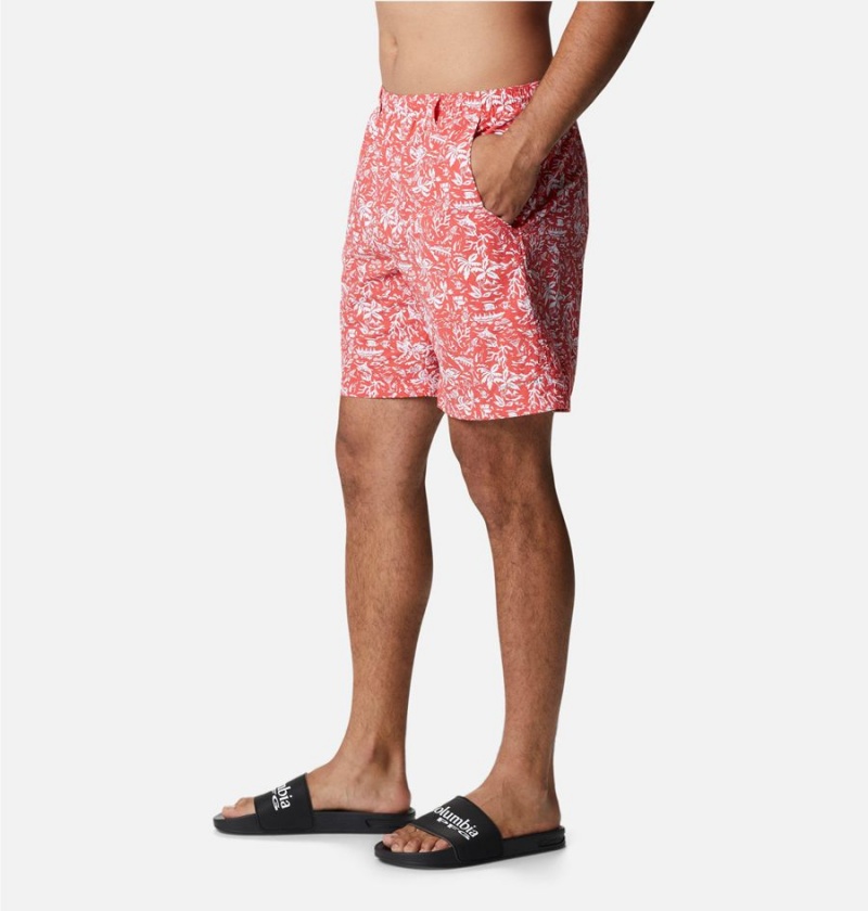 Pink Men's Columbia PFG Super Backcast Water Shorts | 7864-AWCVQ