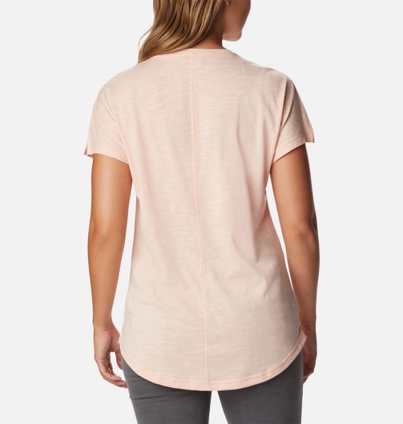 Pink Women's Columbia Cades Cape T-Shirt | 7392-CWTOF