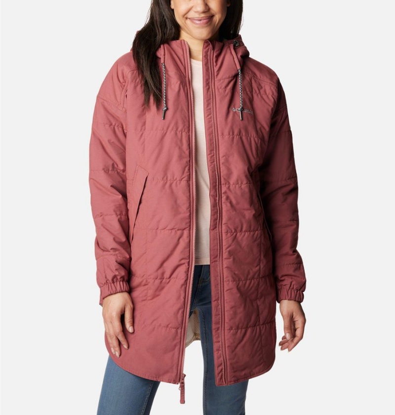 Pink Women's Columbia Chatfield Hill Novelty Coats | 6073-BJPEQ