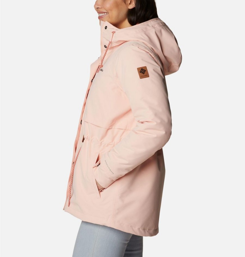 Pink Women's Columbia Drop Ridge Interchange 3 In 1 Jackets | 7491-GDAFH