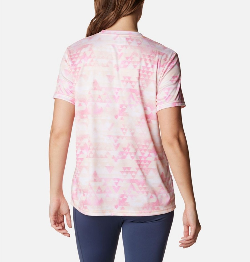 Pink Women's Columbia Fork Stream T-Shirt | 1658-HMNRJ