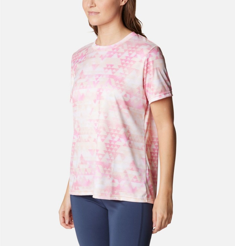 Pink Women's Columbia Fork Stream T-Shirt | 1658-HMNRJ