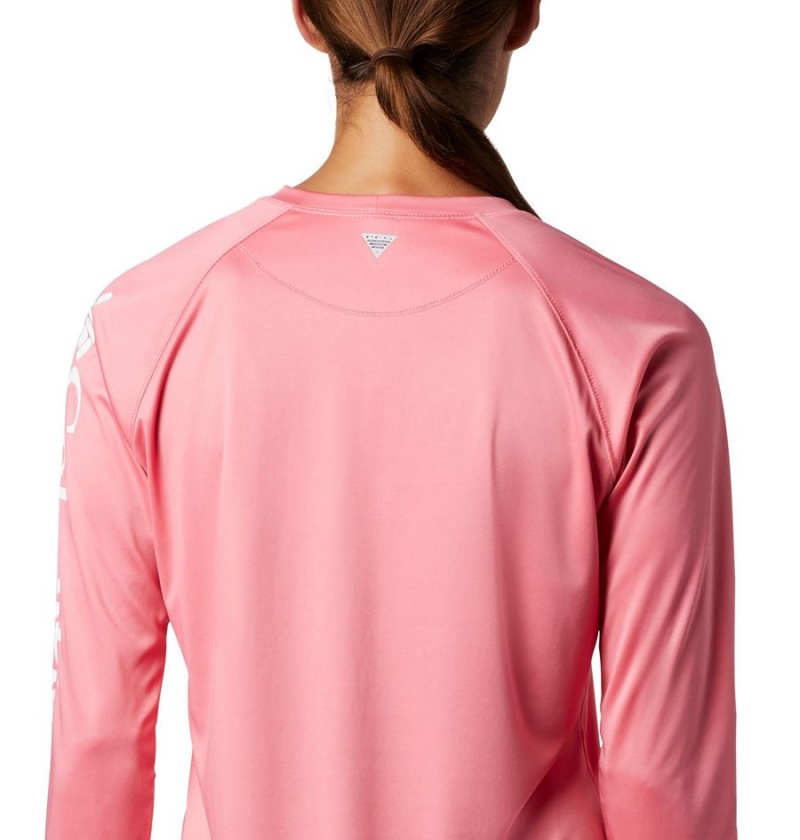 Pink Women's Columbia PFG Tidal II Long Sleeve T-Shirt | 3648-GTQRJ